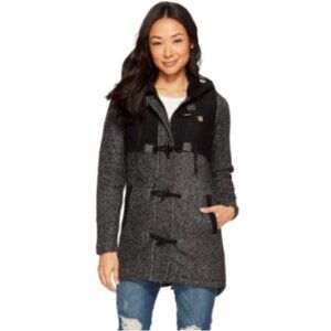 Rip Curl Penny Longline Women's Hoody Zip Sweatshirt Jacket - Black - Sm…